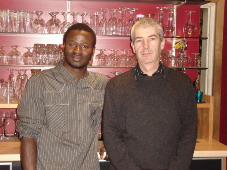 Camara Sekou et Gerard Louviau